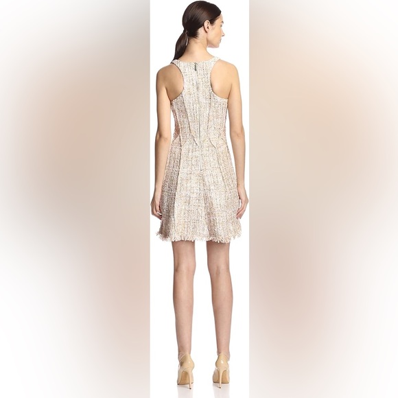JAY GODFREY blush tweed dress. #chanel Size 6. - Picture 2 of 9